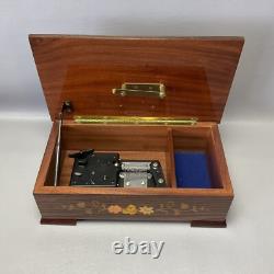 THORENS Wood MUSIC BOX with 7 DISCS Sorrento and Switzerland