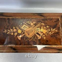 THORENS Wood MUSIC BOX with 7 DISCS Sorrento and Switzerland