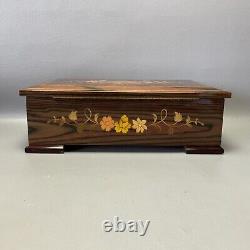 THORENS Wood MUSIC BOX with 7 DISCS Sorrento and Switzerland