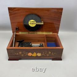 THORENS Wood MUSIC BOX with 7 DISCS Sorrento and Switzerland