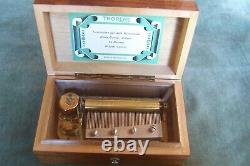 THORENS music box-4 songs-Swiss made- 6.75 x 4 x Approx 3 per. Cond