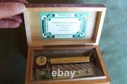 THORENS music box-4 songs-Swiss made- 6.75 x 4 x Approx 3 per. Cond