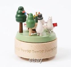 Taiwan Limited Woodenful life Moomin collaboration Raw wood music box Moomin f