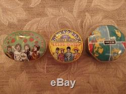 The Beatles Franklin Mint Porcelain Music Box Collection 1992 with wood stand