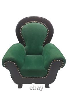 Thomas Pacconi 1900-2000 BJD 18 Doll Victorian Parlor Arm Chair Wood Furniture