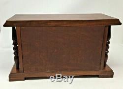 Thorens 2 Door Wood Cabinet Automatic Music Box AD30 with 15 Discs sz14X8X6.5