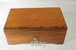 Thorens 3 Tune Wood Music Box From Mid-century Cleaned And Oiled No. 28
