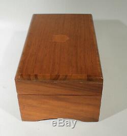 Thorens 3 Tune Wood Music Box From Mid-century Cleaned And Oiled No. 28