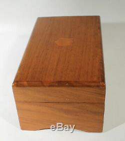 Thorens 3 Tune Wood Music Box From Mid-century Cleaned And Oiled No. 28