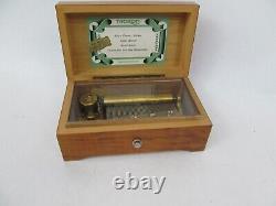 Thorens 4-Song Music Box Blaue Donau Walzer Faust Santa Lucia Geschichten Wood