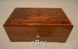 Thorens 4 Tune Wood Music Box Military West Point March Alma Mater Army Blue