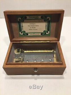 Thorens Music Box #30 /Inlaid Wood Swiss Made Four Songs