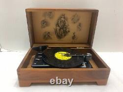 Thorens Music Box Swiss Movement Wood Box Over the Waves Musical