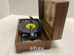 Thorens Music Box Swiss Movement Wood Box Over the Waves Musical