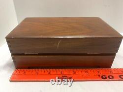 Thorens Music Box Swiss Movement Wood Box Over the Waves Musical