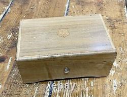 Thorens Of Switzerland Vintage 1940s 3 Song Wooden Music Box No. 28 In Outer Box