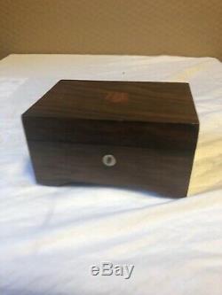 Thorens Vintage Swiss Wood Music Box 3-Tune Beautiful Sound