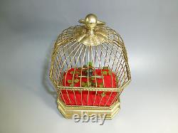 Top Quality German Antique Singing Bird Cage Music Box Automaton (watch Videos)