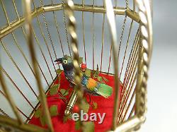 Top Quality German Antique Singing Bird Cage Music Box Automaton (watch Videos)