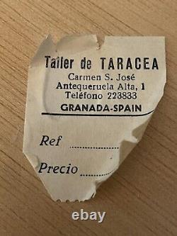 Trailer Taracea Granada Spain Inlaid Wood Conch Shell Music/Jewelry Box Vintage