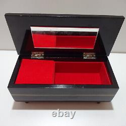 Trinket Box from Wood for Jewellery With Music Box Made IN Japan