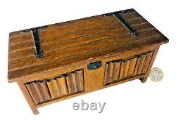 Trinket Wood Music Box Wooden Storage Musical Woodenware Vintage ra