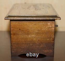 Untested Antique German Symphonion Music Box With Multiple Discs Musical Collect