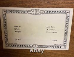 VINTAGE REUGE MUSIC BOX 72/3 PLAY Mozart Bach Corelli CH3/72 Wood