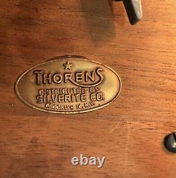 VINTAGE Thorens Swiss Made Wood Music box (Pre-Reuge)-Plays well-early 1900's