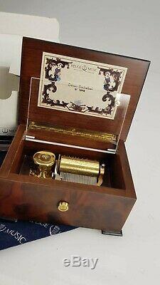 VINTAGE WOODEN REUGE SWISS MUSIC BOX Canon Pachelbel No 1898