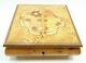 Vtg 1940s Sorrento Italy Music Jewelry Box Inlaid Burl Elm Wood Tristesse Chopin