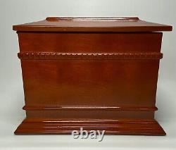 VTG 2003 FSG Four Star Group Wood 3 Disc Electric Music Box With Photo Frame Lid