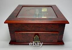 VTG 2003 Thomas Pacconi Christmas Classics Electric Wood Music Box 3 Discs & COA