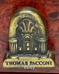 VTG 2003 Thomas Pacconi Christmas Classics Electric Wood Music Box 3 Discs & COA