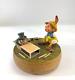 Vtg Anri Reuge Wood Pinocchio & Jimmie Cricket Music Box Charity Ds66