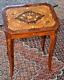 Vtg Italian Music Box Table Wood Inlay Sorrent Florentina Side 19.5x14.5x11.5