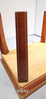 VTG Italian Music Box Table Wood Inlay Sorrent FLORENTINA Side w removable legs