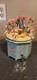 Vtg Rare Steinbach German Wooden Music Box Swiss Thorens In Box! Flowers