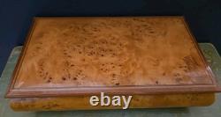 VTG Reuge Swiss MusicJewelry Box. Fine Wood Works Well Rare Left My Heart In SF