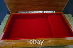 VTG Reuge Swiss MusicJewelry Box. Fine Wood Works Well Rare Left My Heart In SF