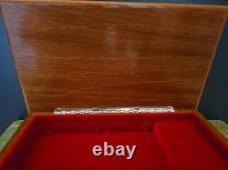 VTG Reuge Swiss MusicJewelry Box. Fine Wood Works Well Rare Left My Heart In SF