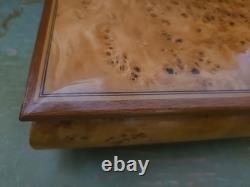 VTG Reuge Swiss MusicJewelry Box. Fine Wood Works Well Rare Left My Heart In SF