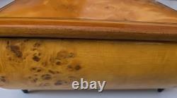 VTG Reuge Swiss MusicJewelry Box. Fine Wood Works Well Rare Left My Heart In SF