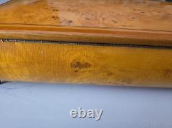 VTG Reuge Swiss MusicJewelry Box. Fine Wood Works Well Rare Left My Heart In SF
