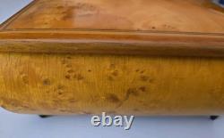 VTG Reuge Swiss MusicJewelry Box. Fine Wood Works Well Rare Left My Heart In SF