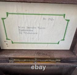 VTG Thorens Cylinder Swiss Music Box (Pre Reuge) 3 Tune Wooden Video On Request