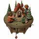 Vtg Thorens Wood Craft Hansel & Gretel & Witch Music Box Moon River As Is Rare