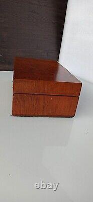 Victorian Mahogany Keepsake Box Inlaid With Images Of Musical Instruments