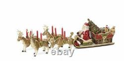 Villeroy & Boch Christmas Toys Memories Music Box Santa Sleigh Ride 5 pc Set NIB