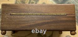 Vintage 1920's Thorens Music Box with5 Discs Swiss Made Musical Movement Wood Case